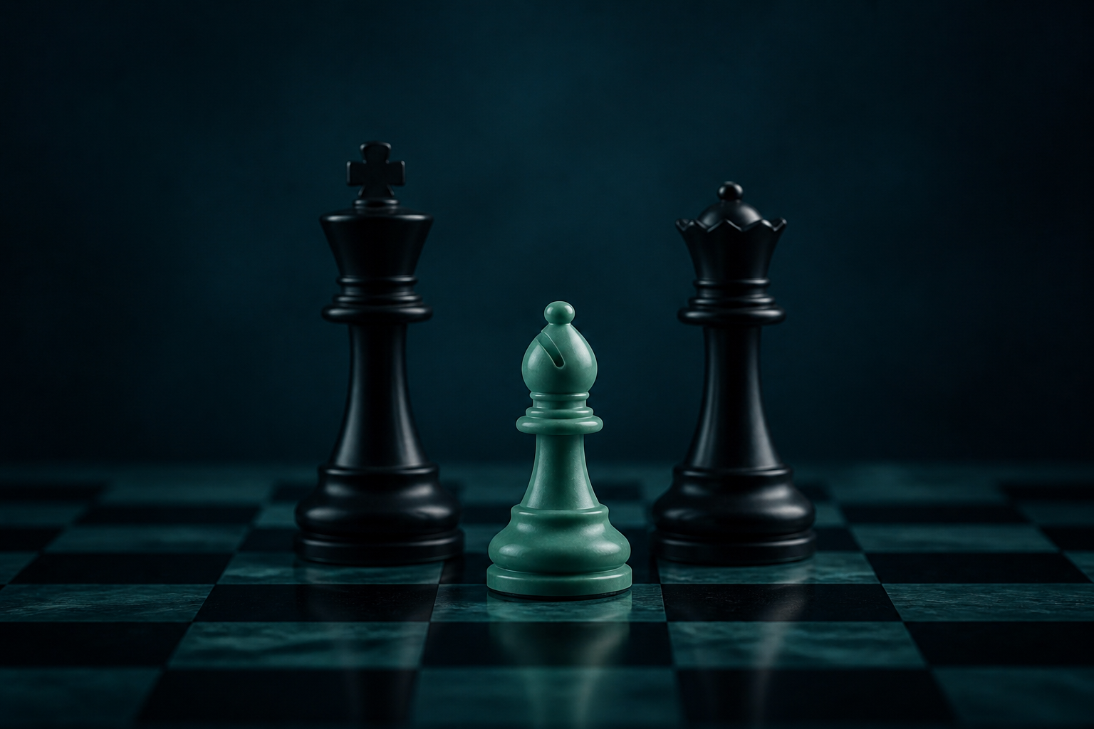 Peças de xadrez representando estratégia e diferencial competitivo
